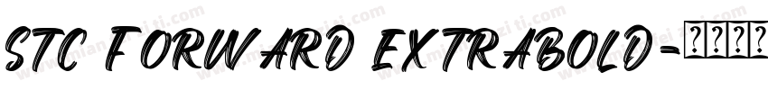 stc forward extrabold字体转换